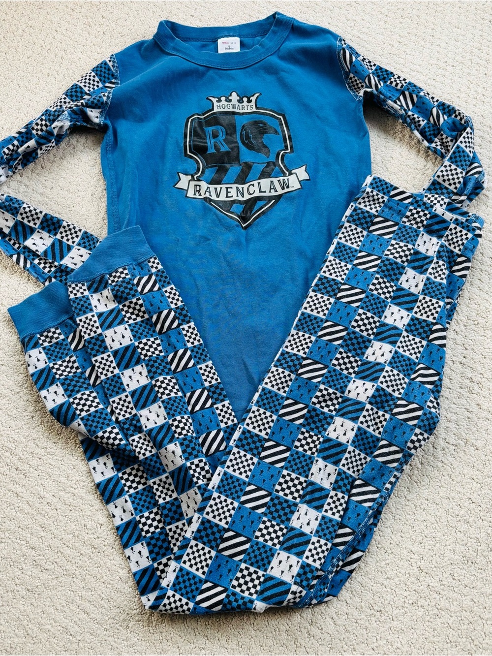 Hanna andersson Blue Kids Harry Potter ravenclaw pajamas